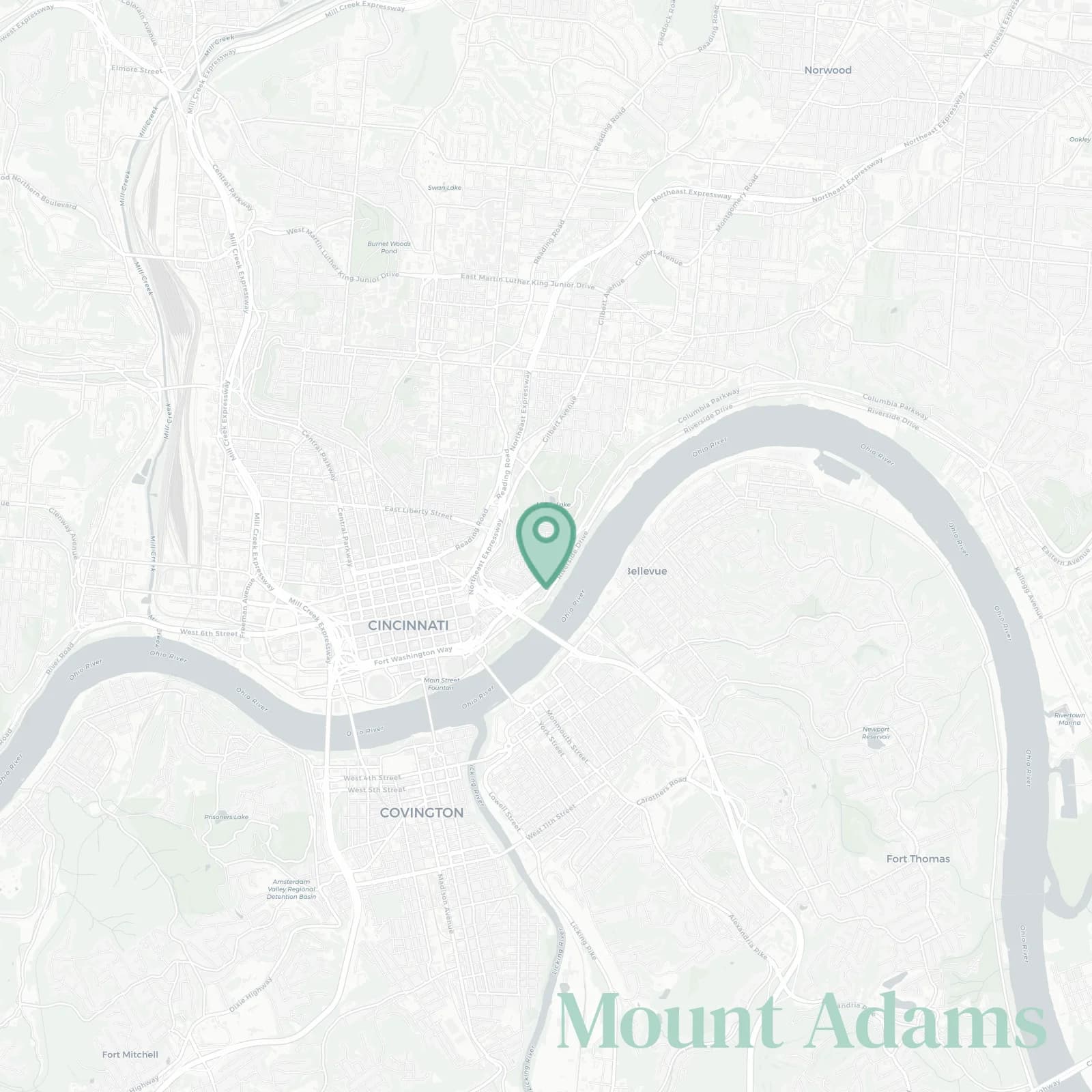 Mount Adams map