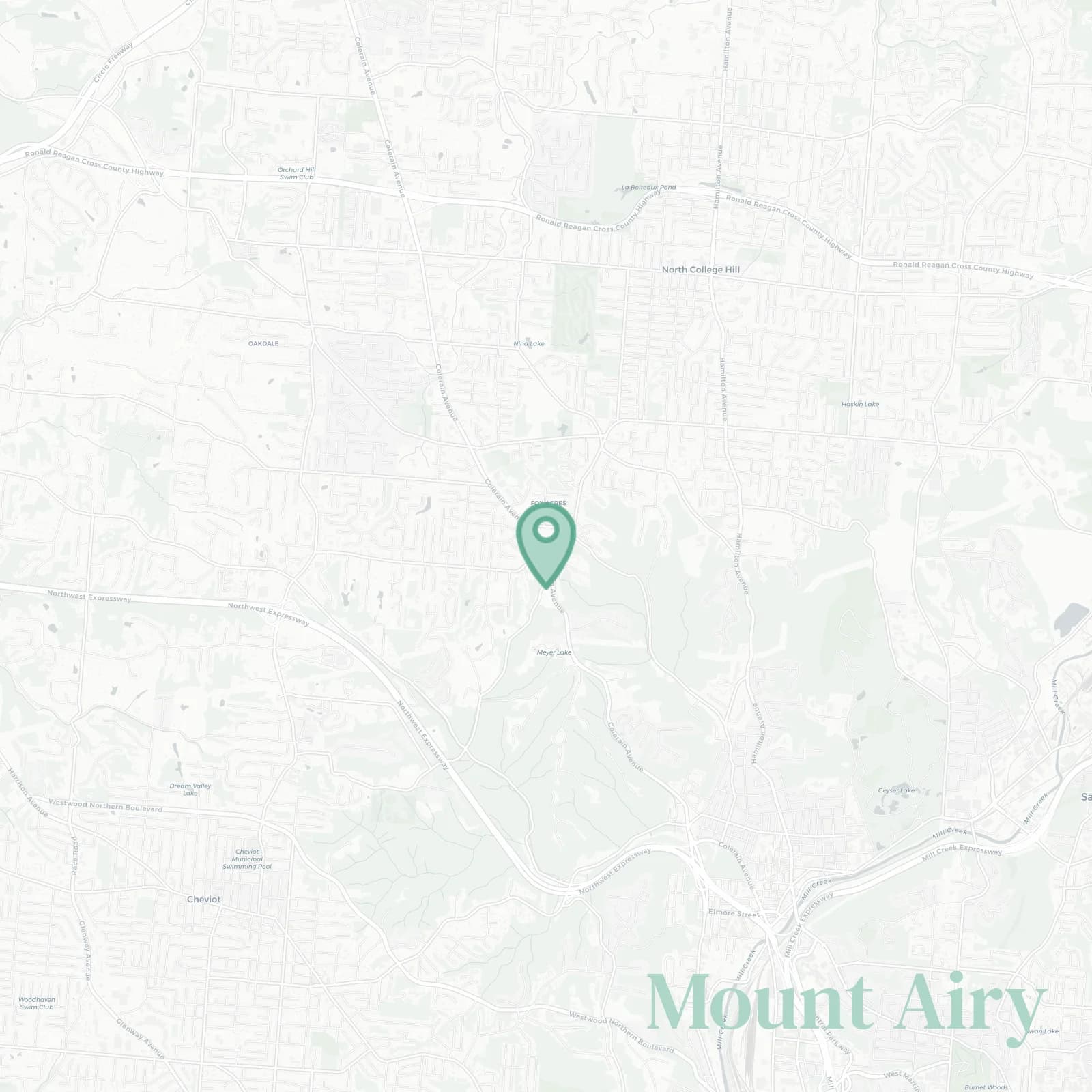 Mount Airy map