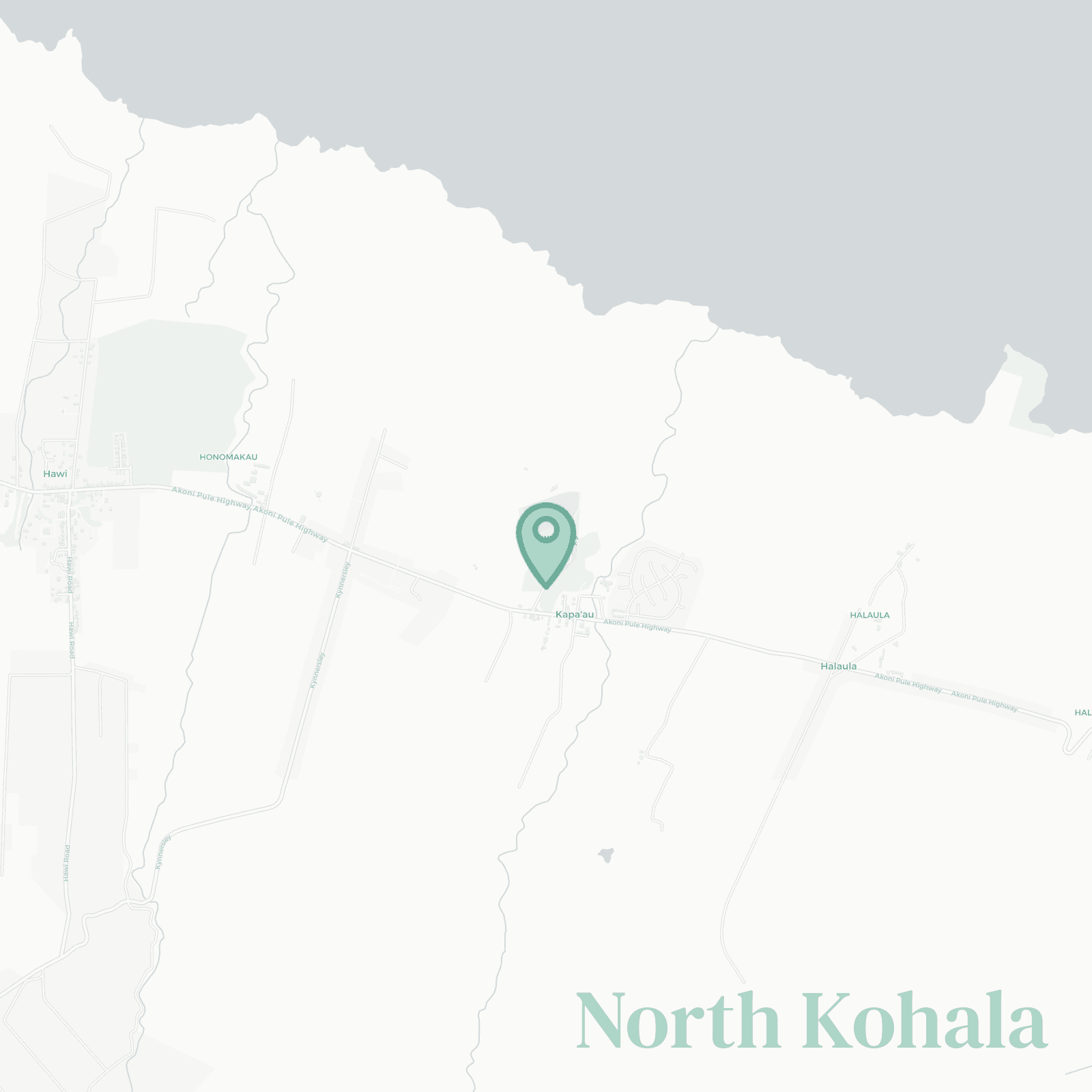 North Kohala map