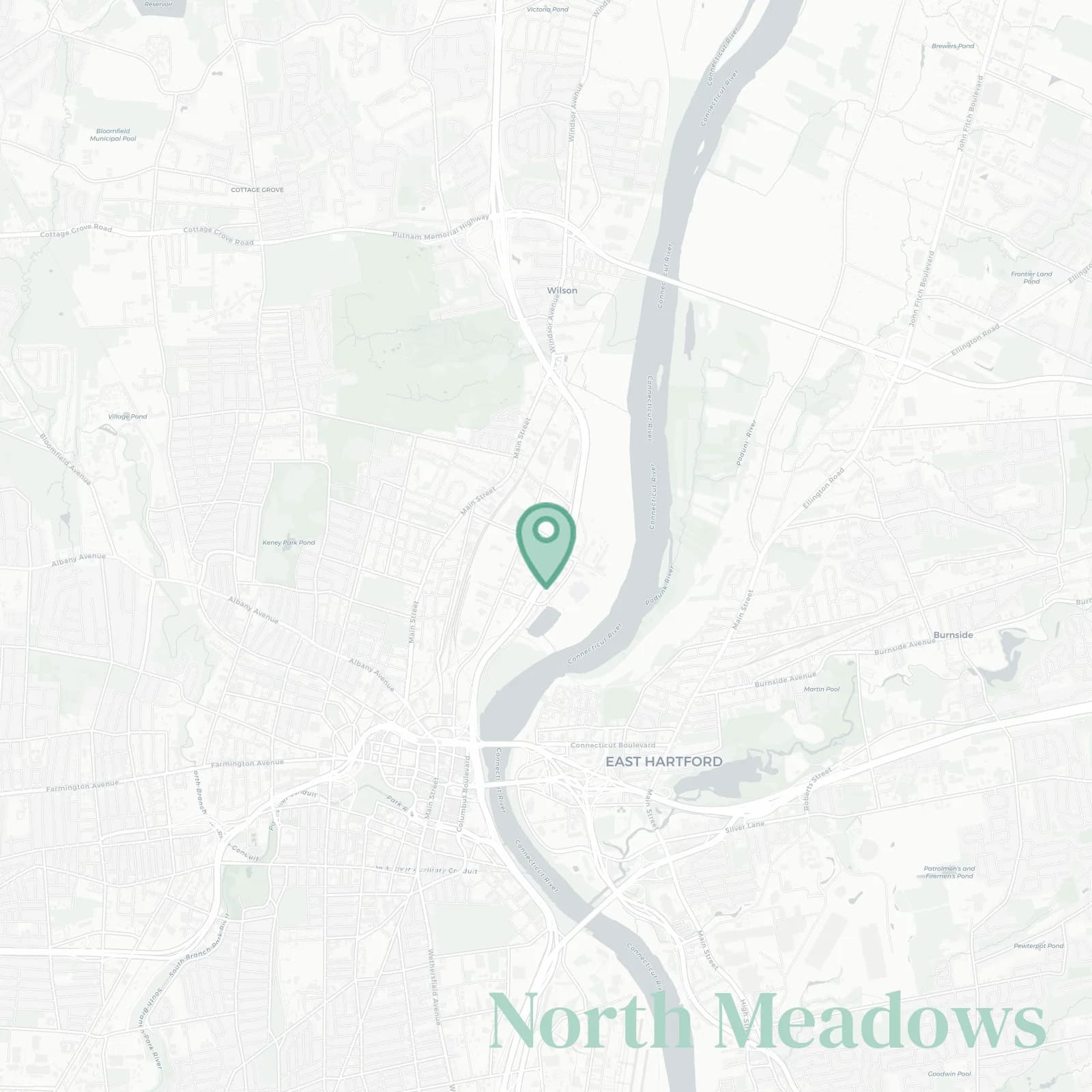 North Meadows map