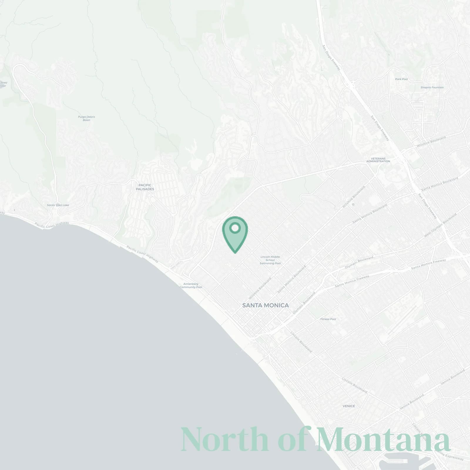North of Montana map
