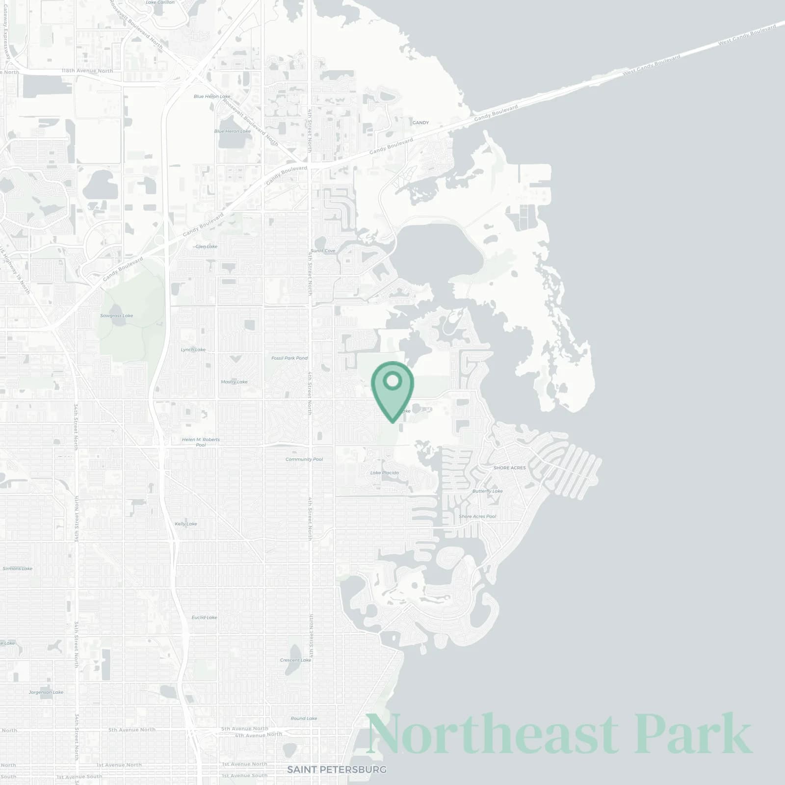 Northeast Park map