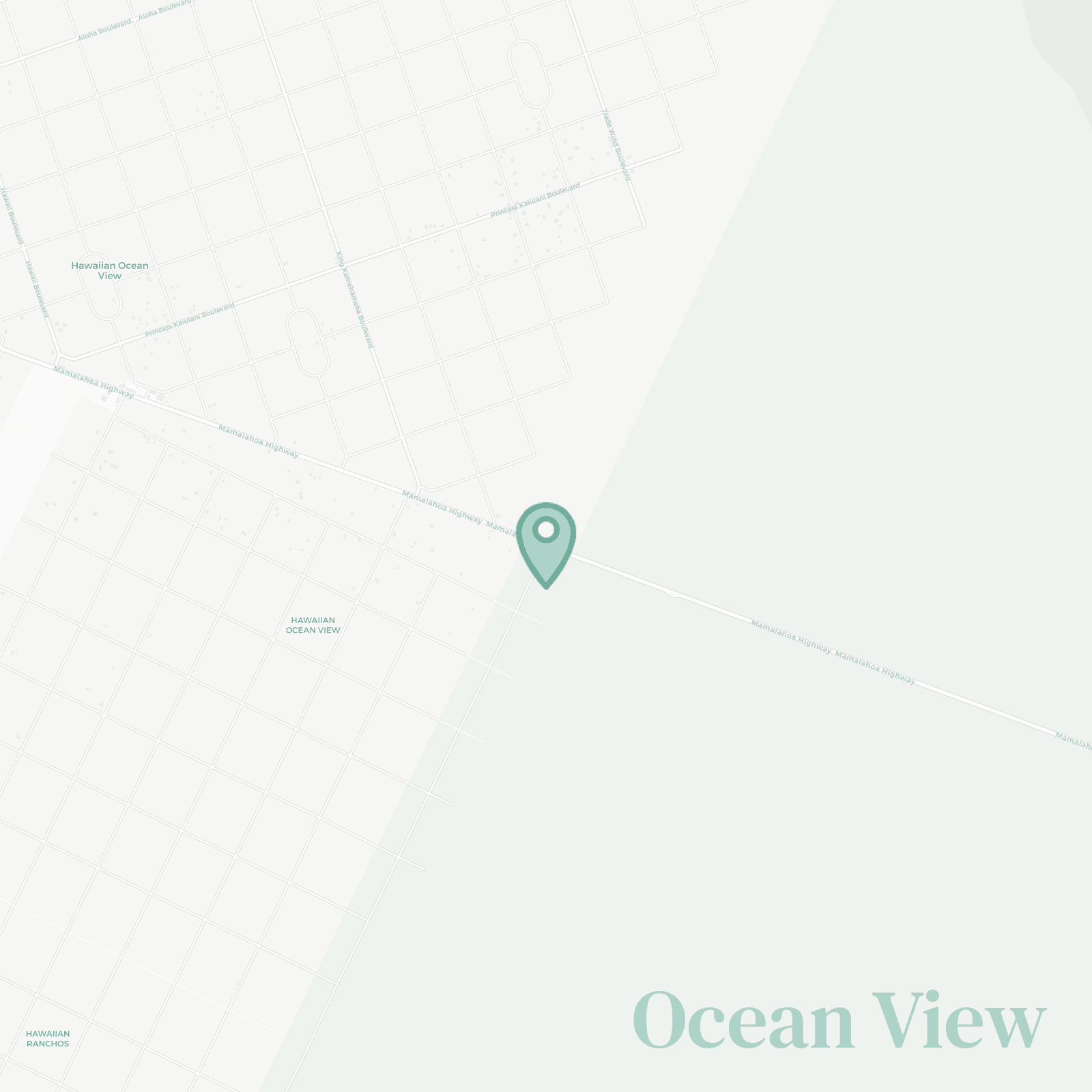 Ocean View map