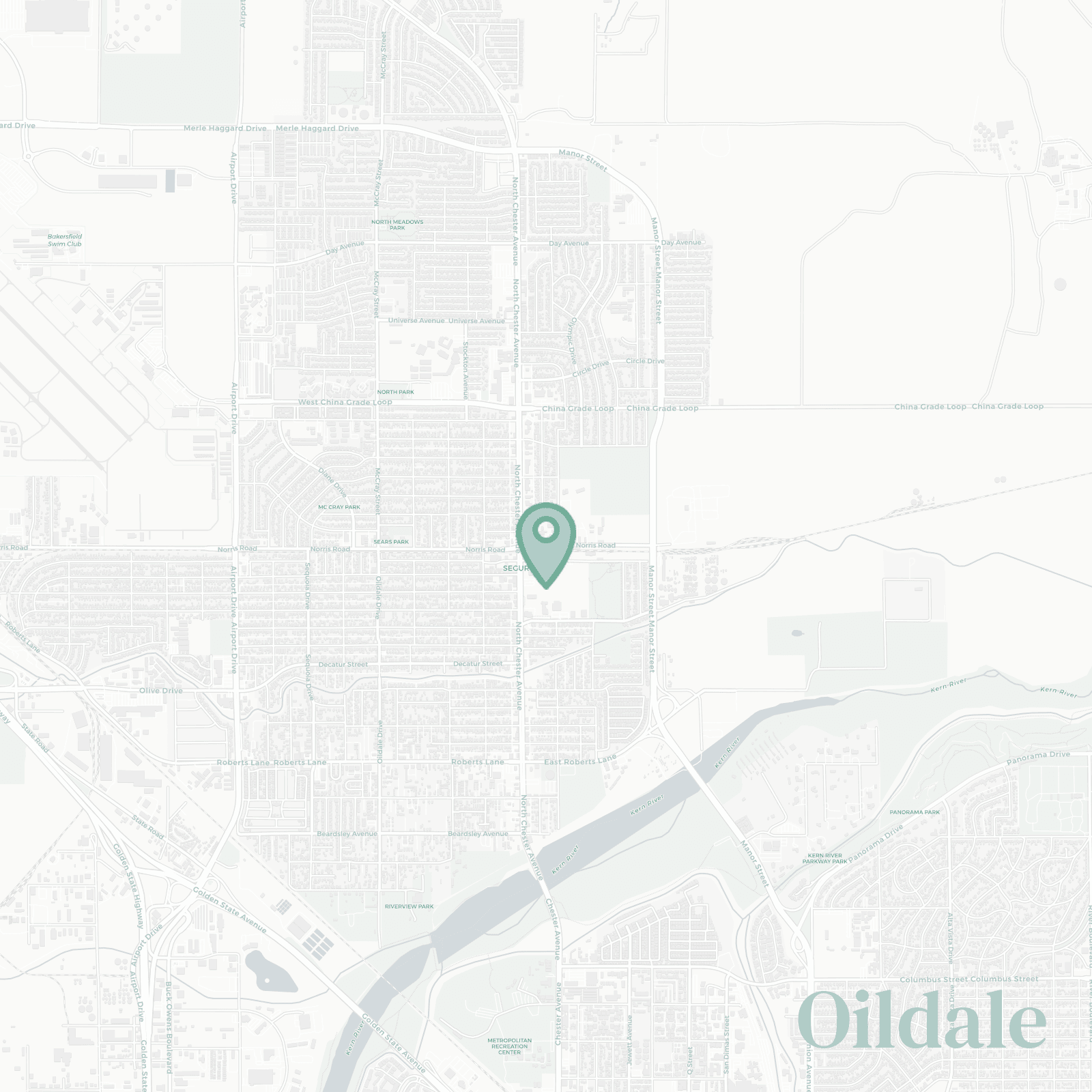 Oildale map