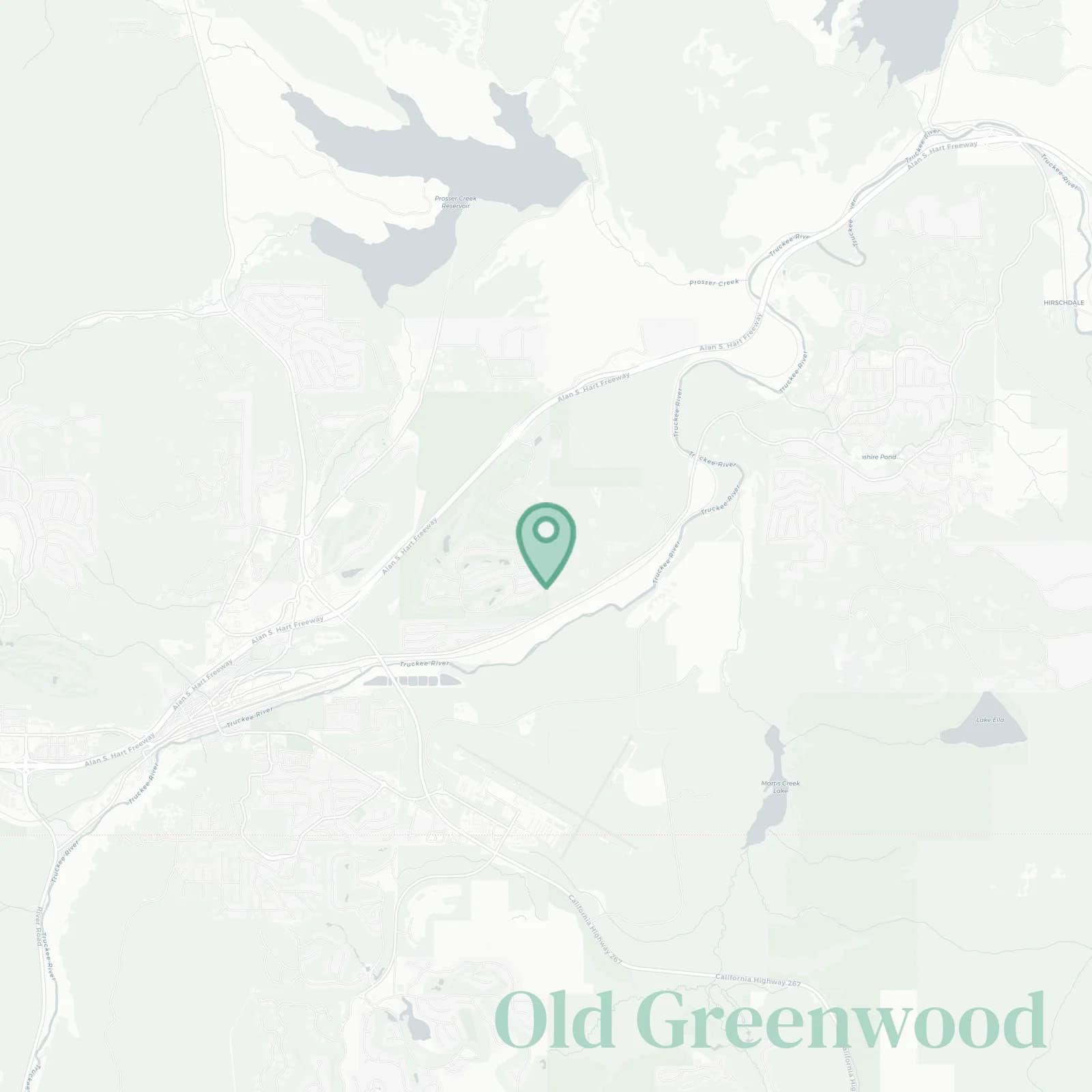 Old Greenwood map