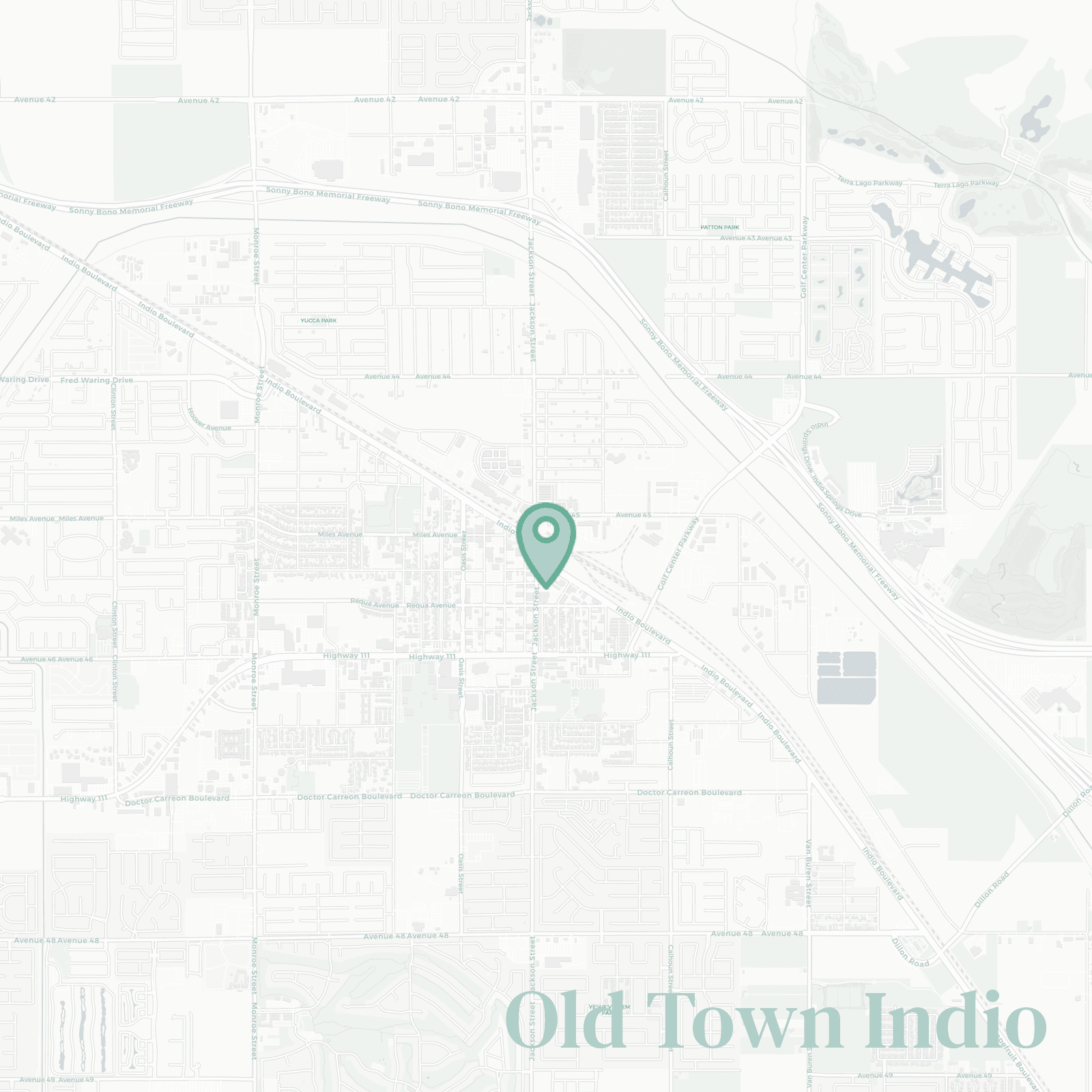 Old Town Indio neighborhood