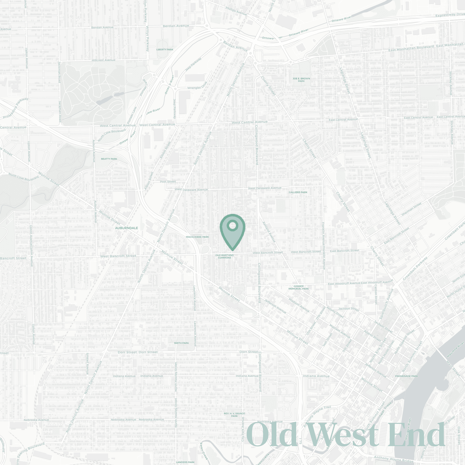 Old West End neighborhood