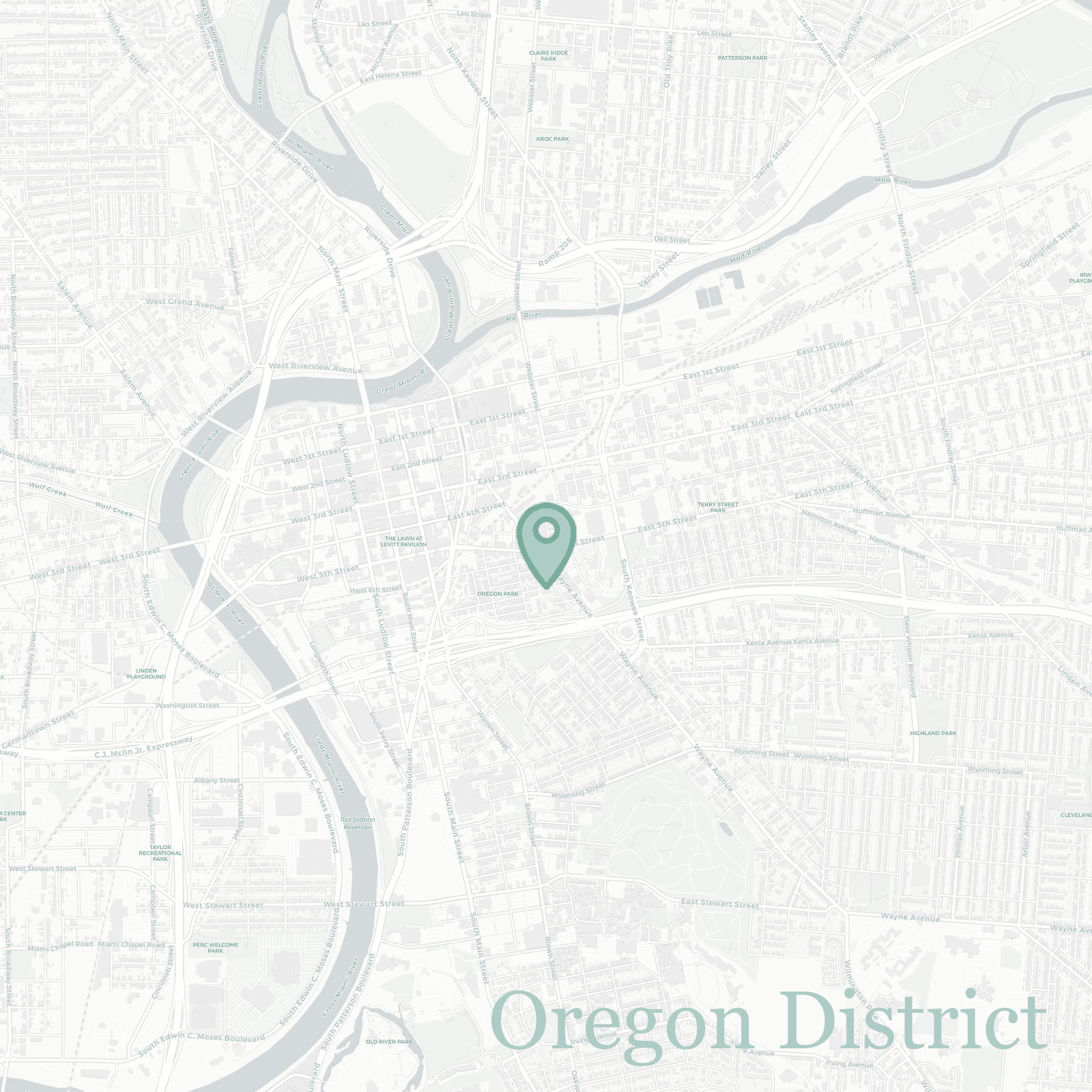 Oregon District neighborhood