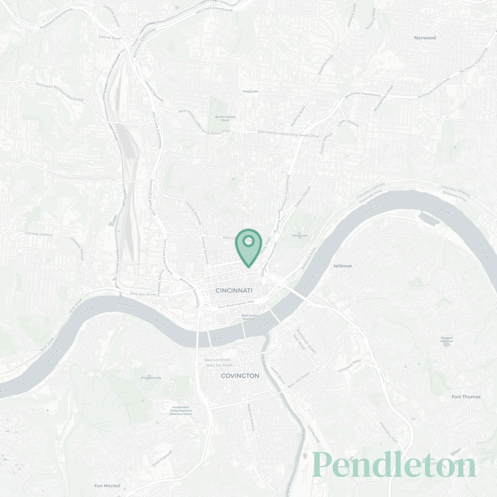 Pendleton map