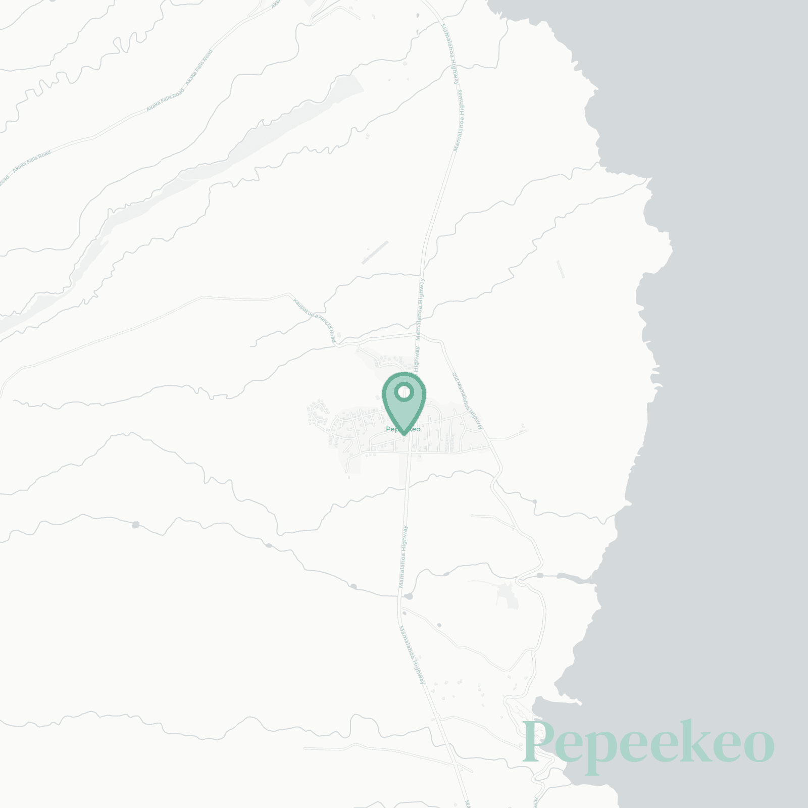 Pepeekeo map