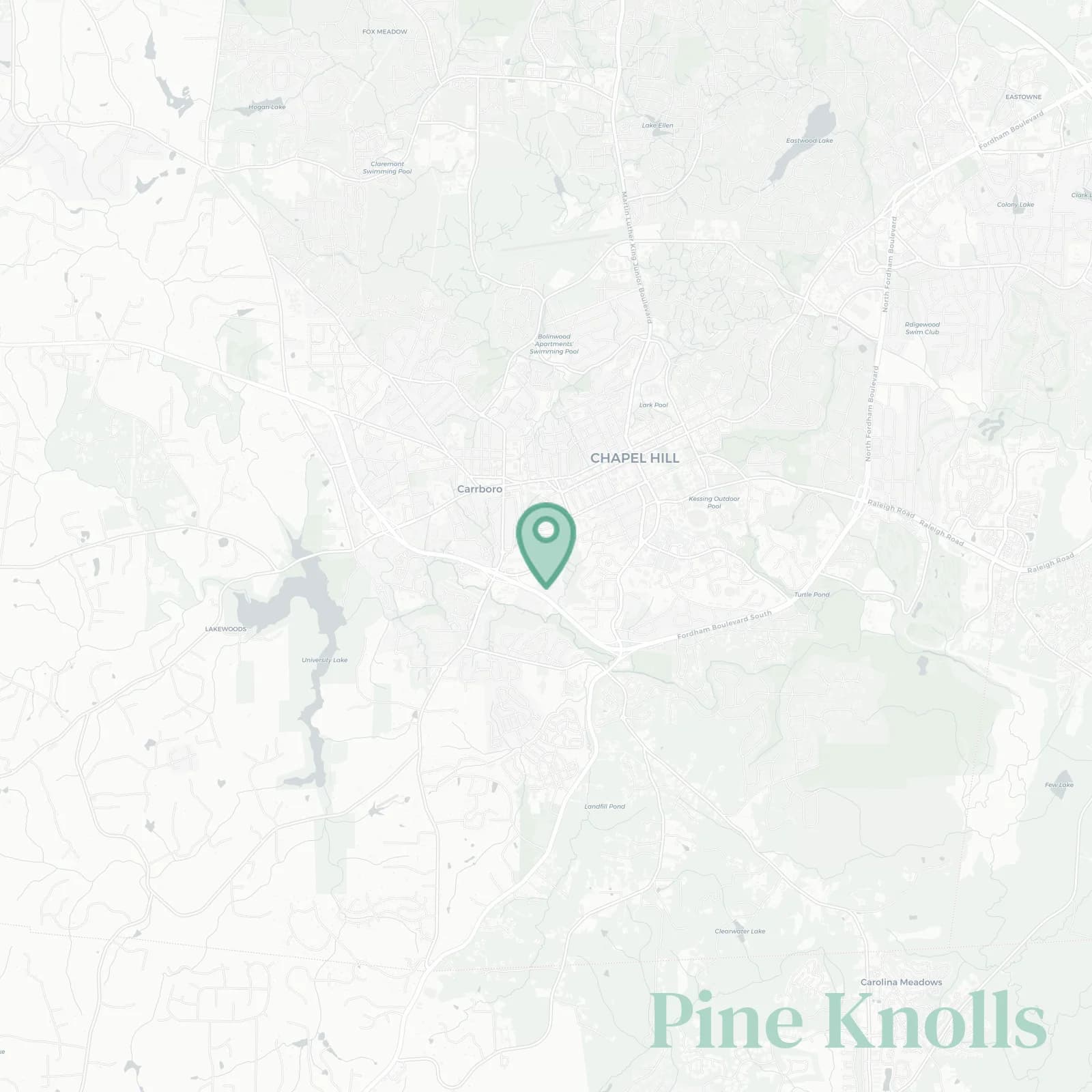 Pine Knolls map