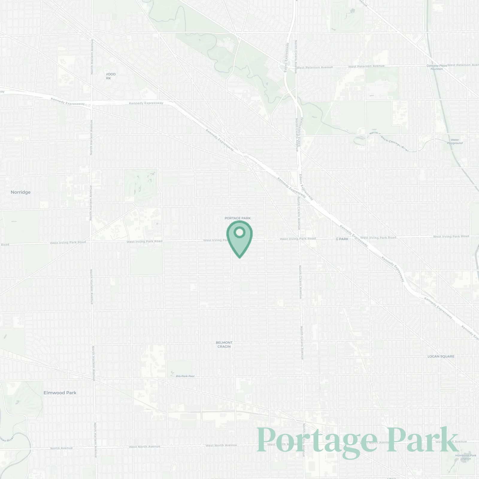Portage Park map