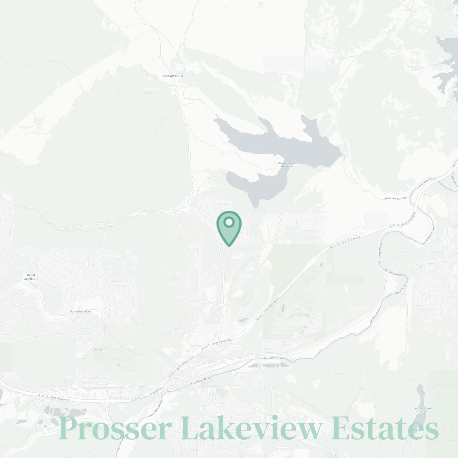 Prosser Lakeview Estates map