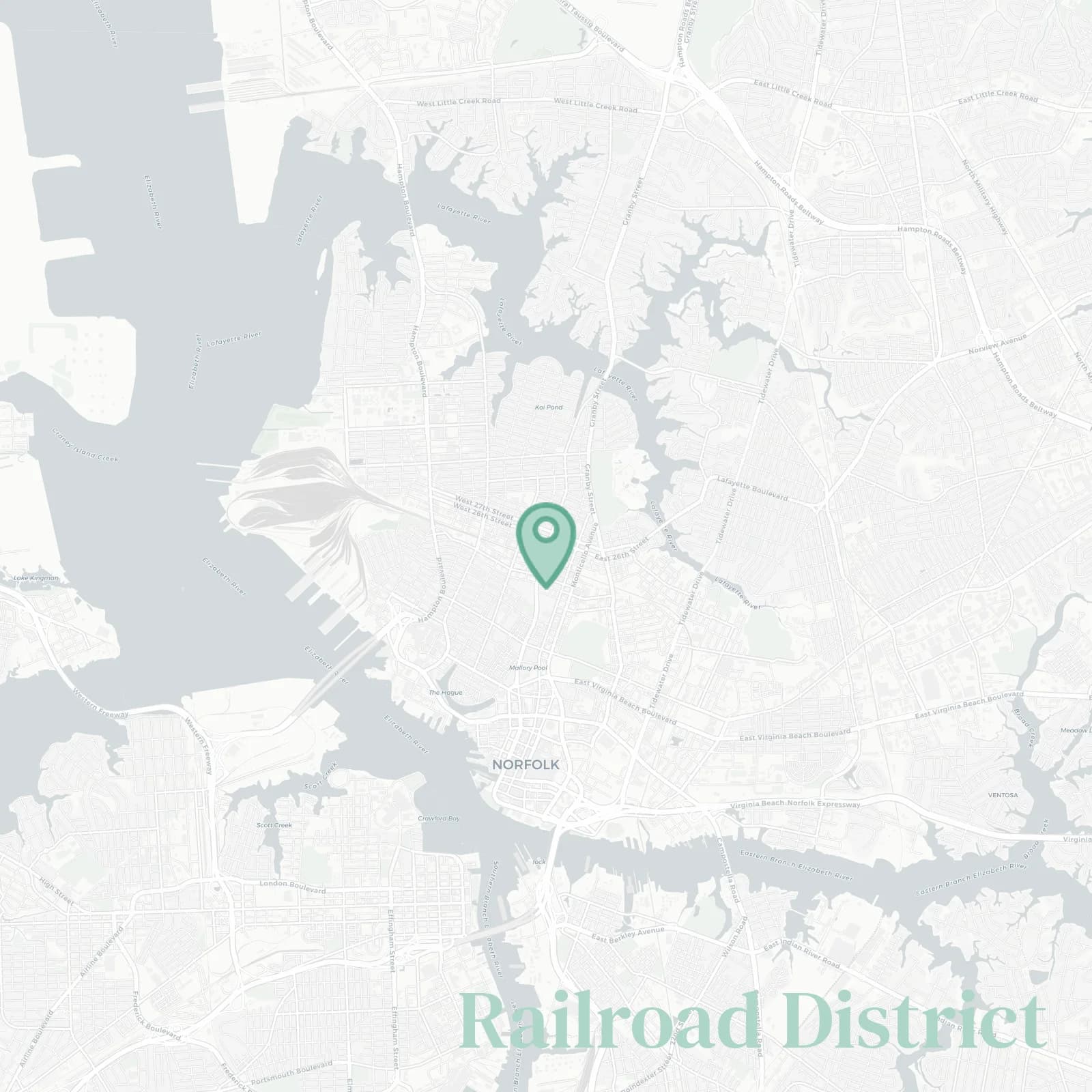 Railroad District map