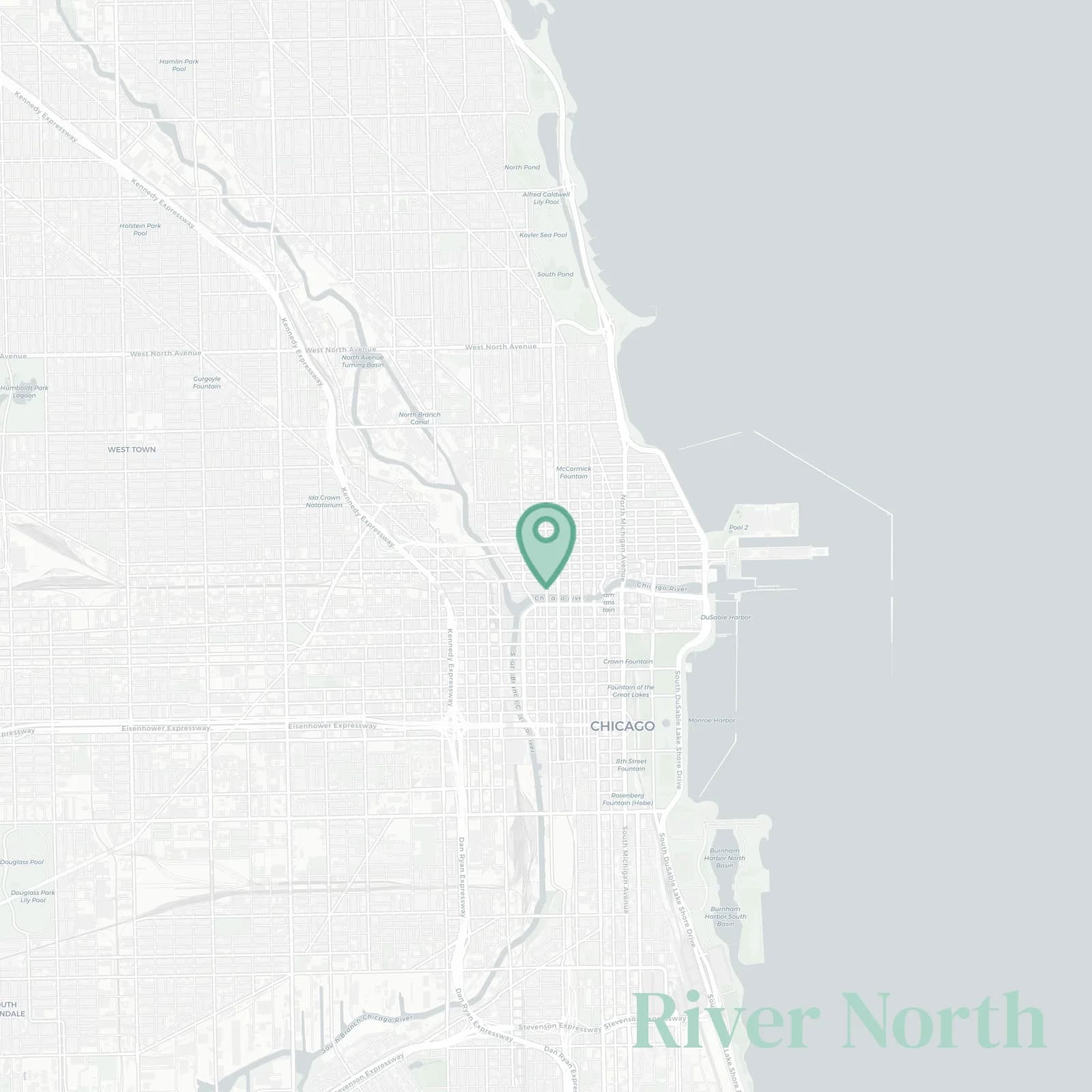 River North map