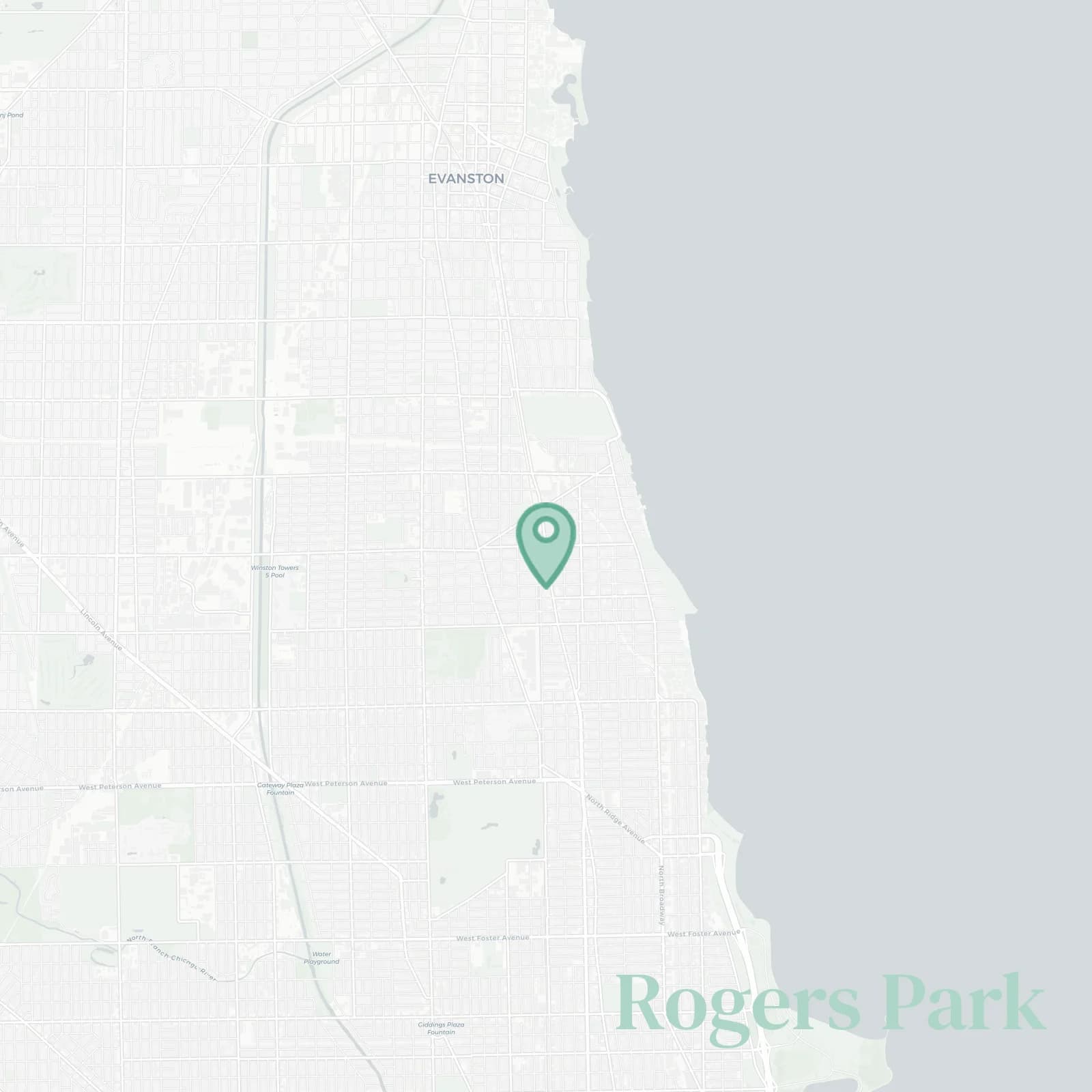 Rogers Park map
