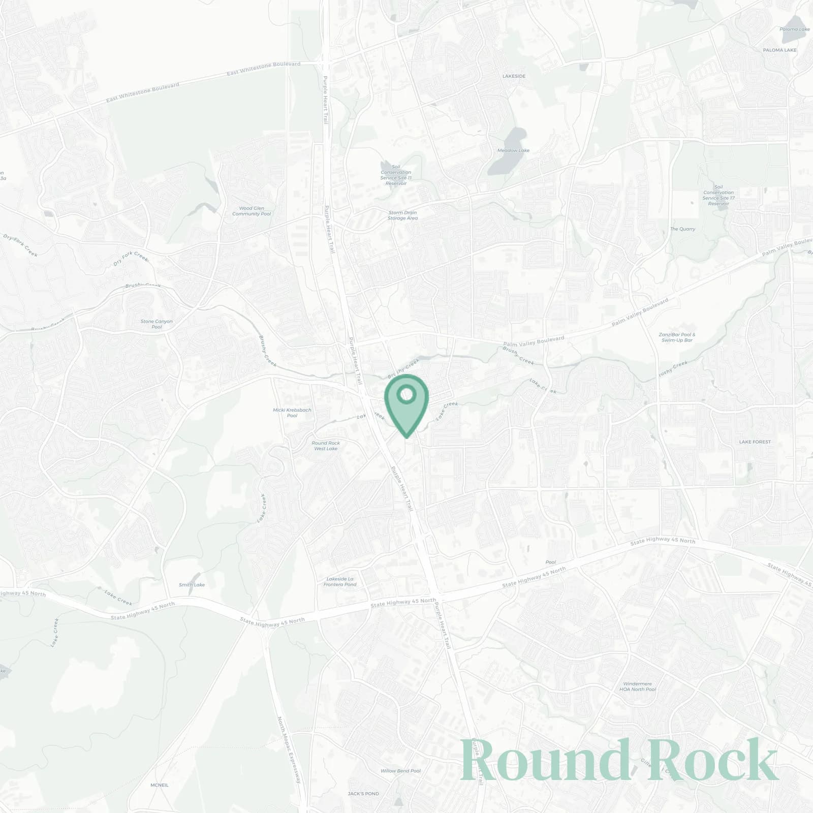 Round Rock map