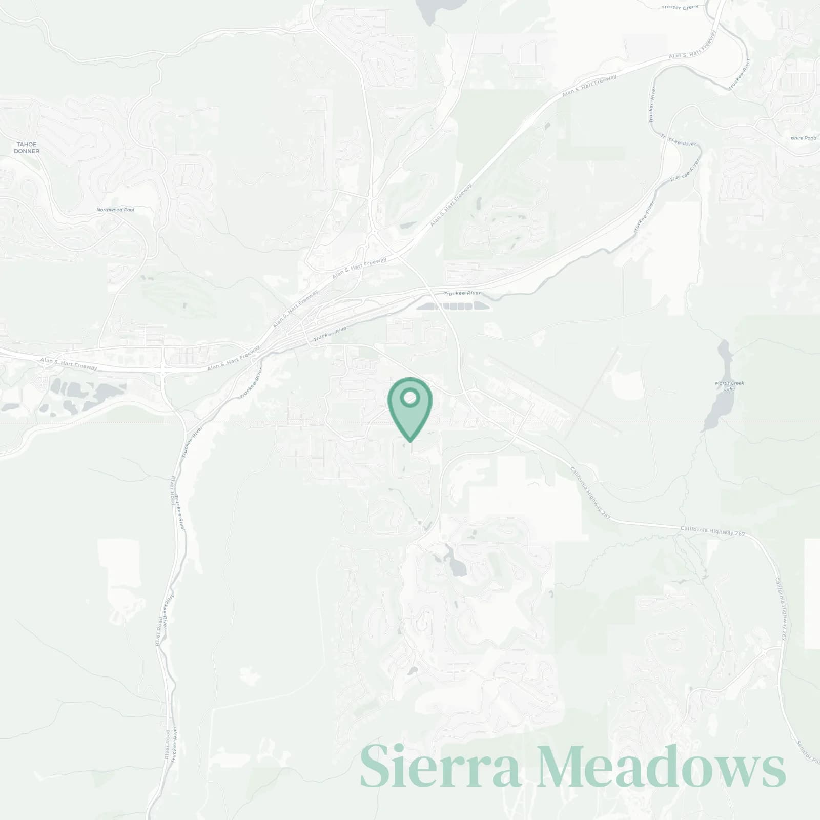 Sierra Meadows map