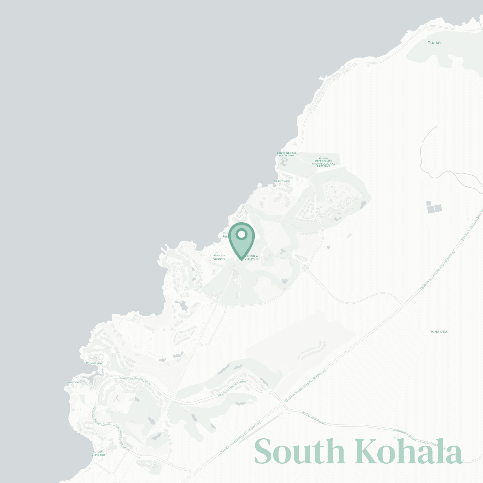 South Kohala map