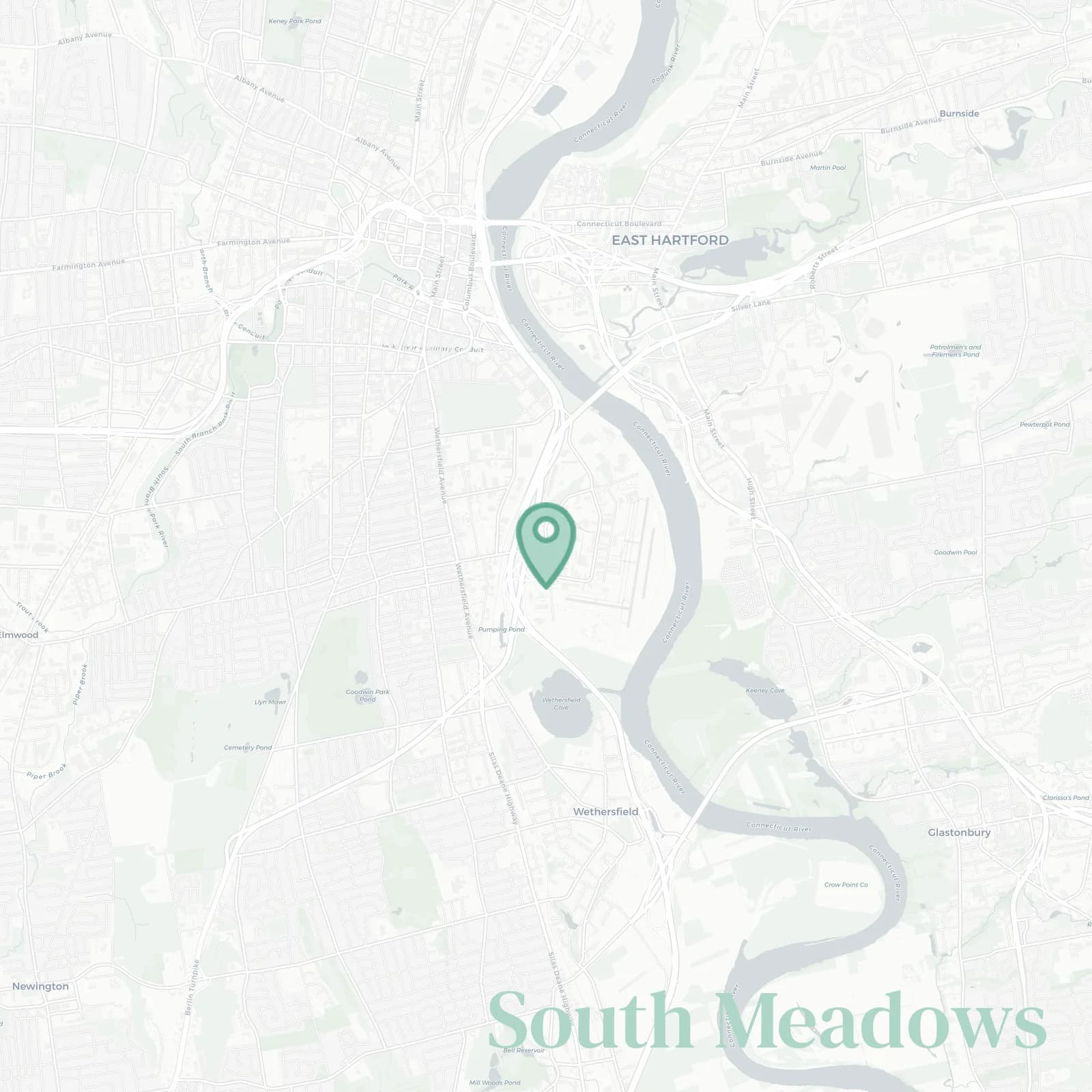 South Meadows map