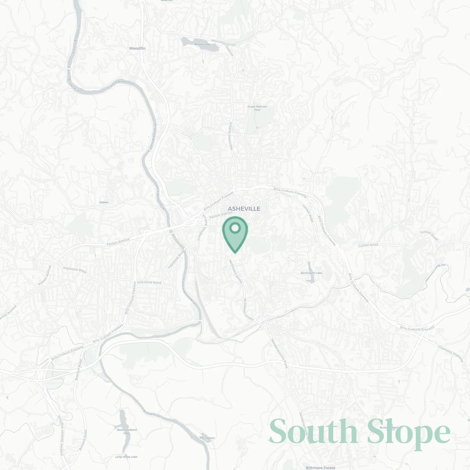 South Slope map