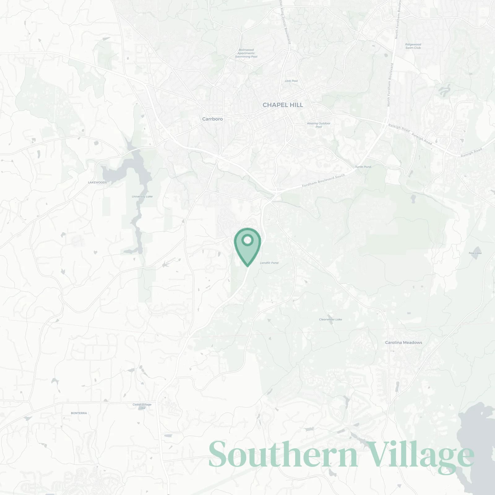 Southern Village map