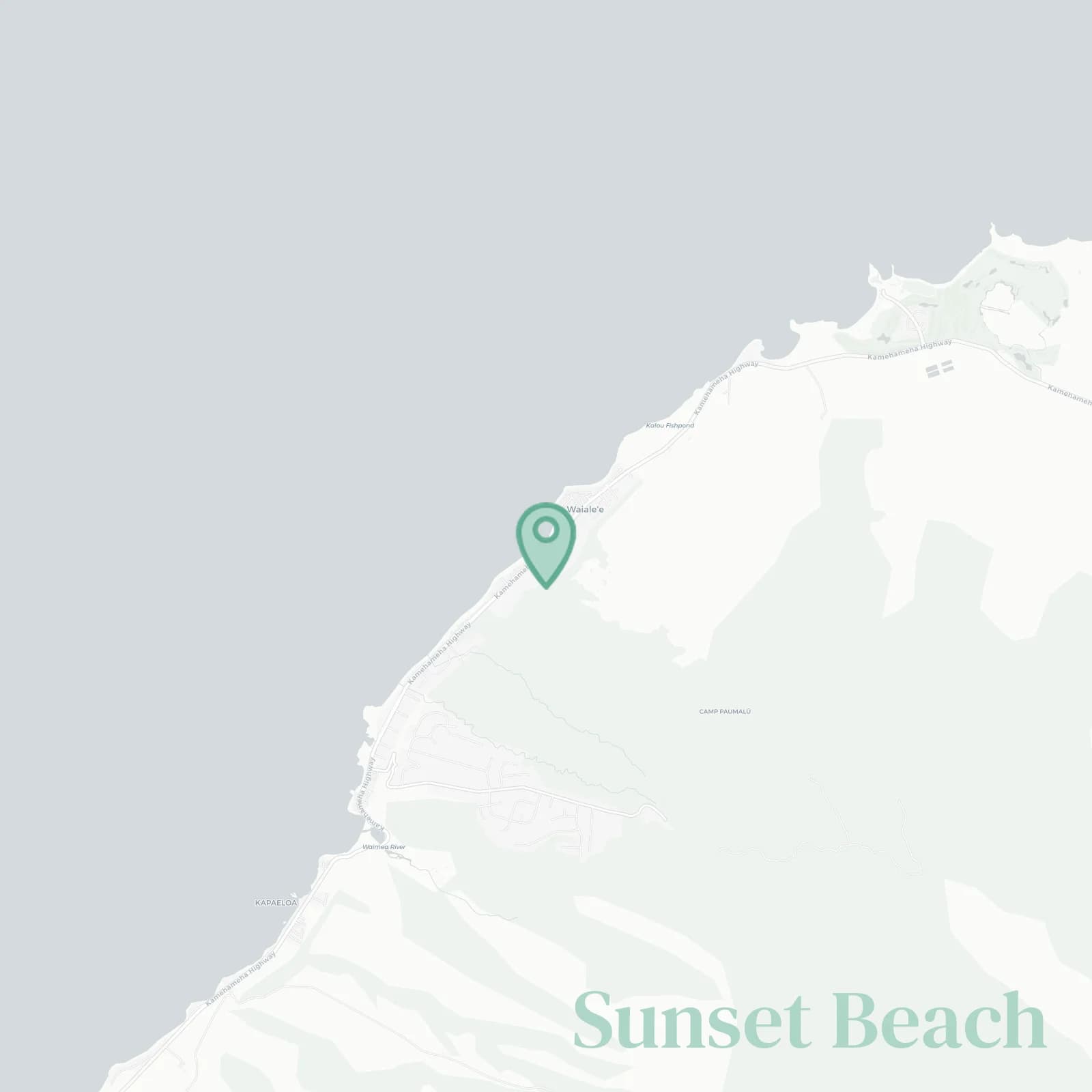 Sunset Beach map