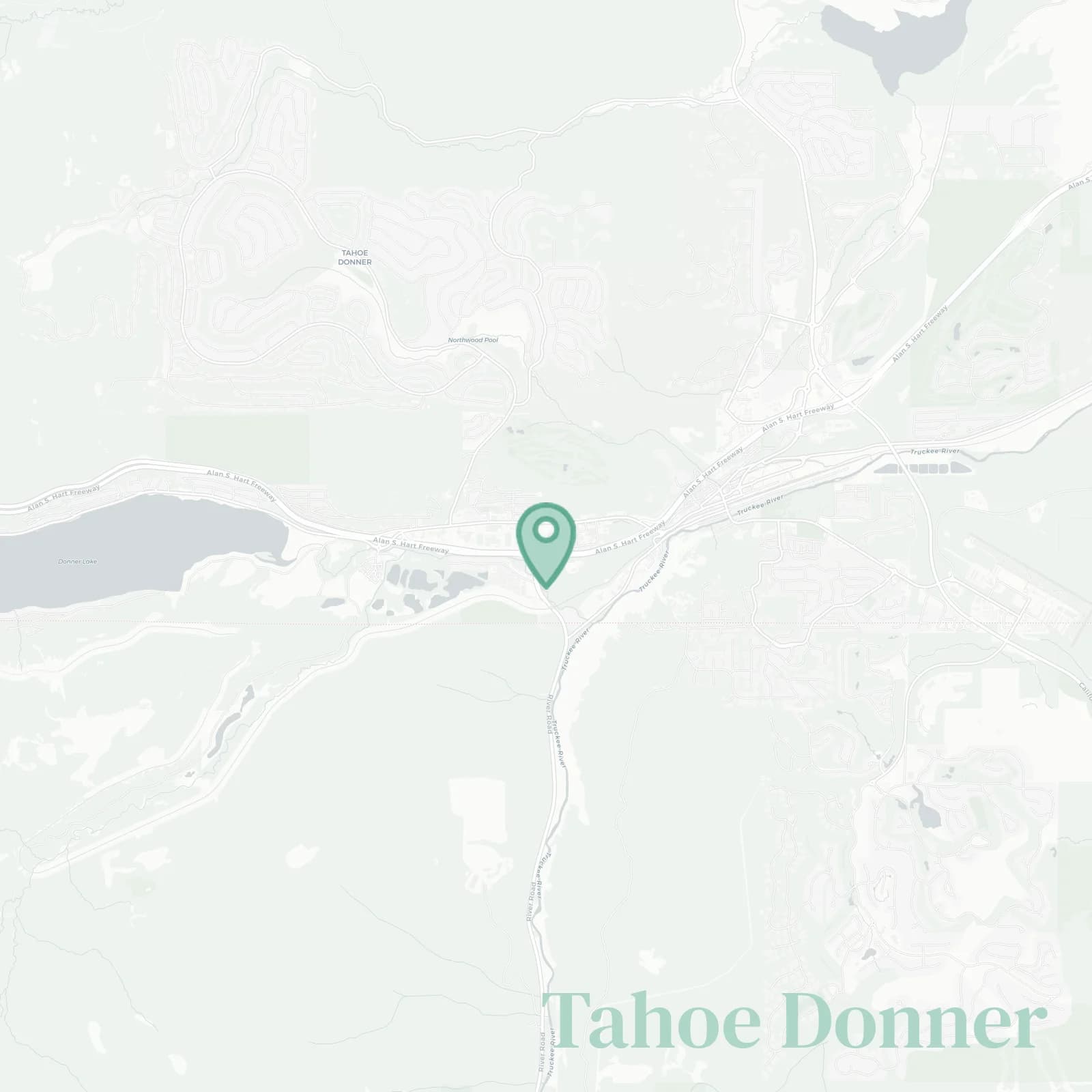 Tahoe Donner map