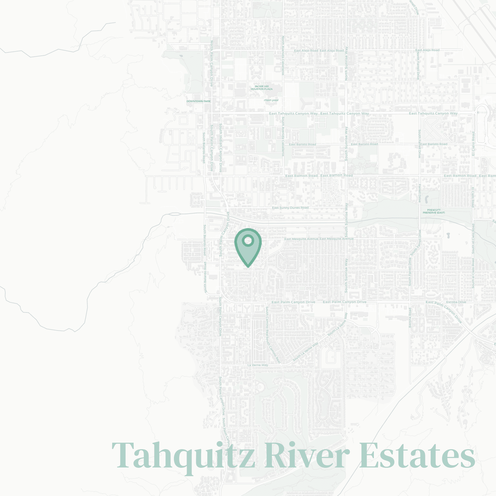 Tahquitz River Estates map