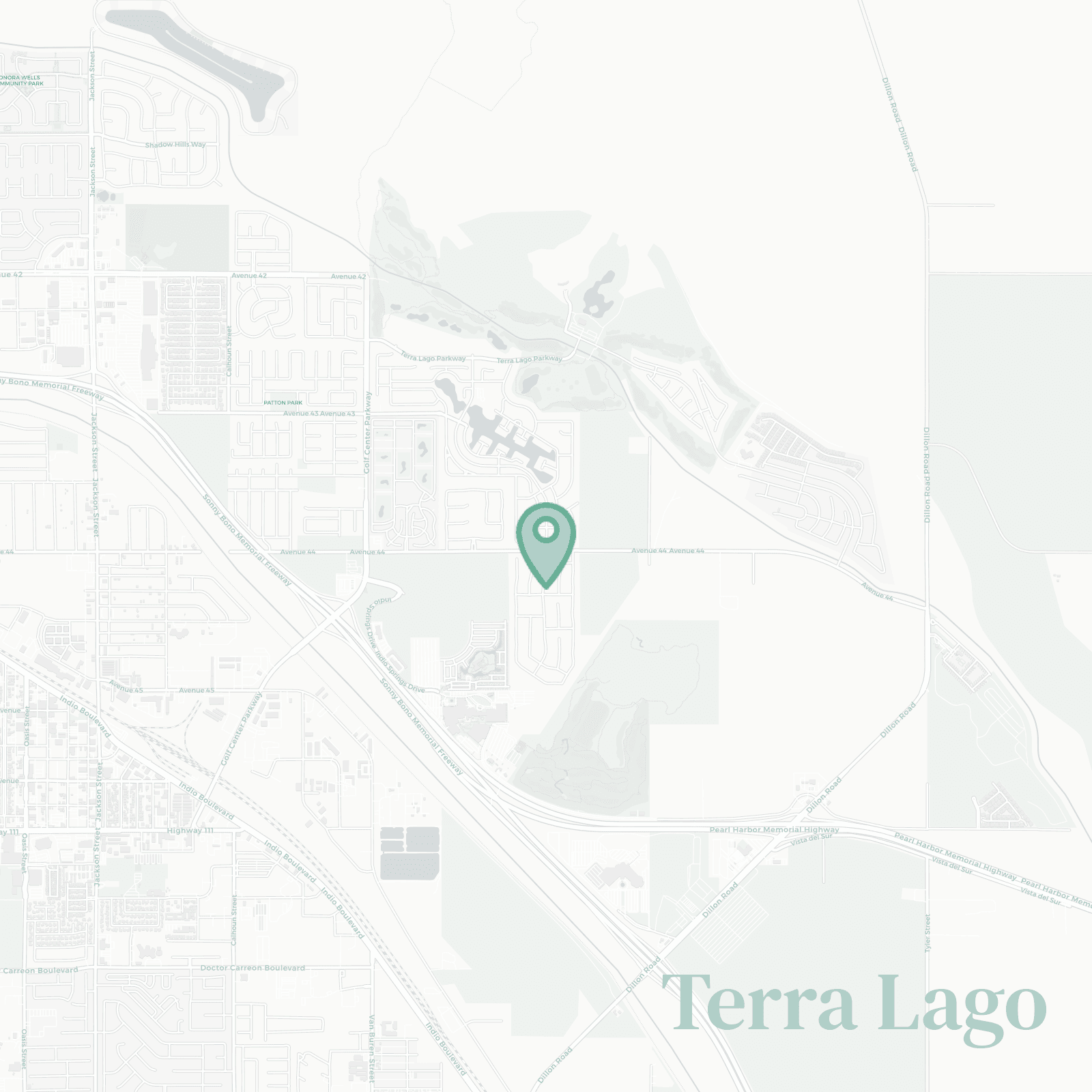Terra Lago neighborhood