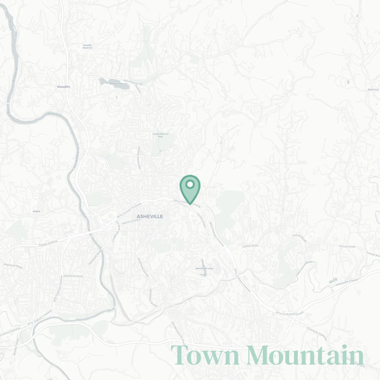 Town Mountain map