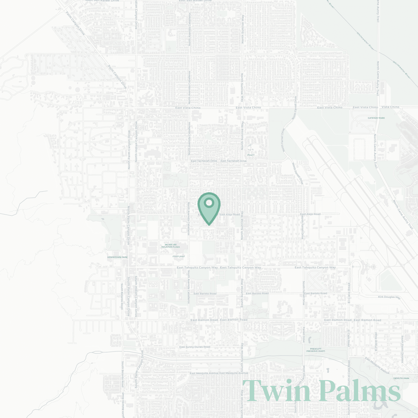 Twin Palms map