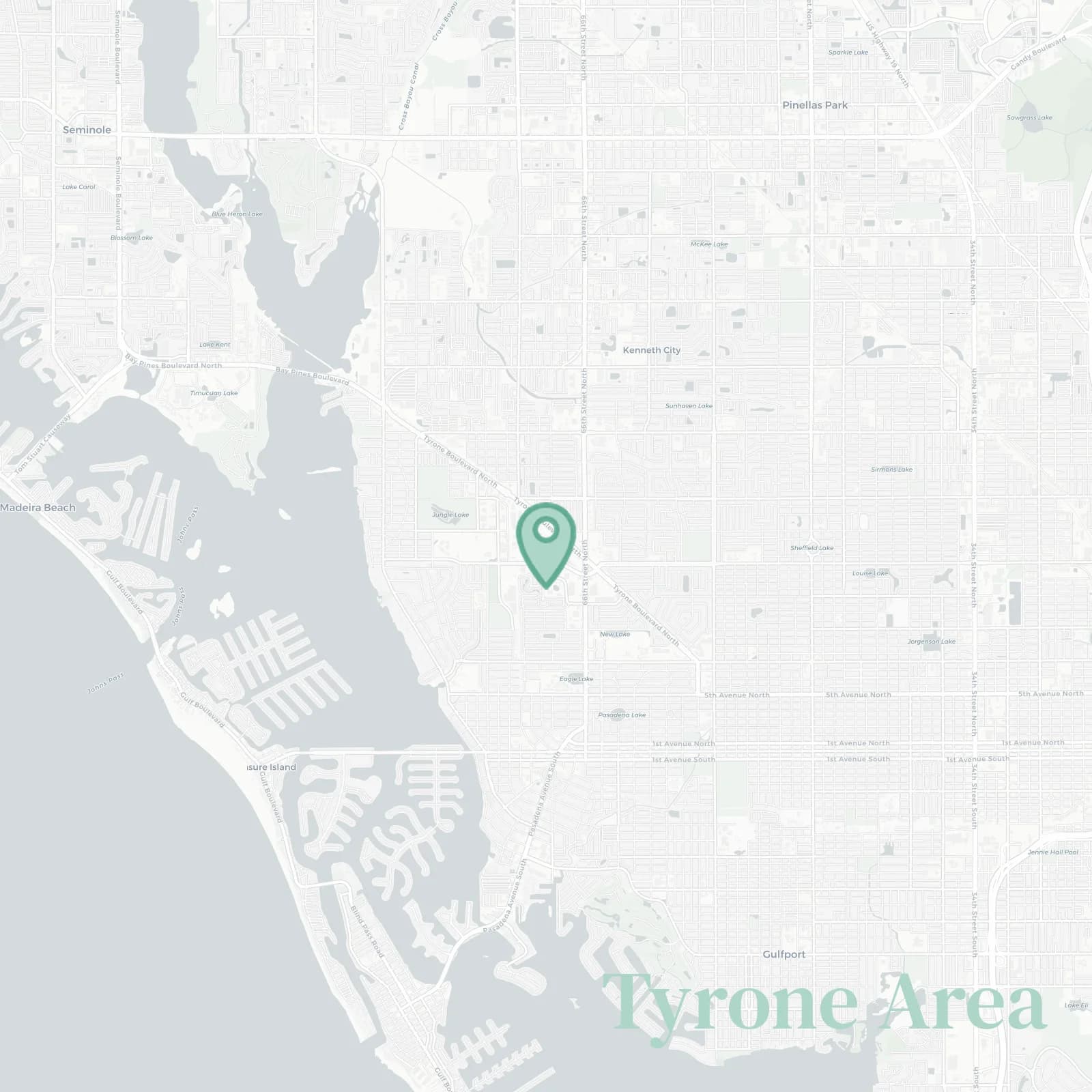 Tyrone Area map