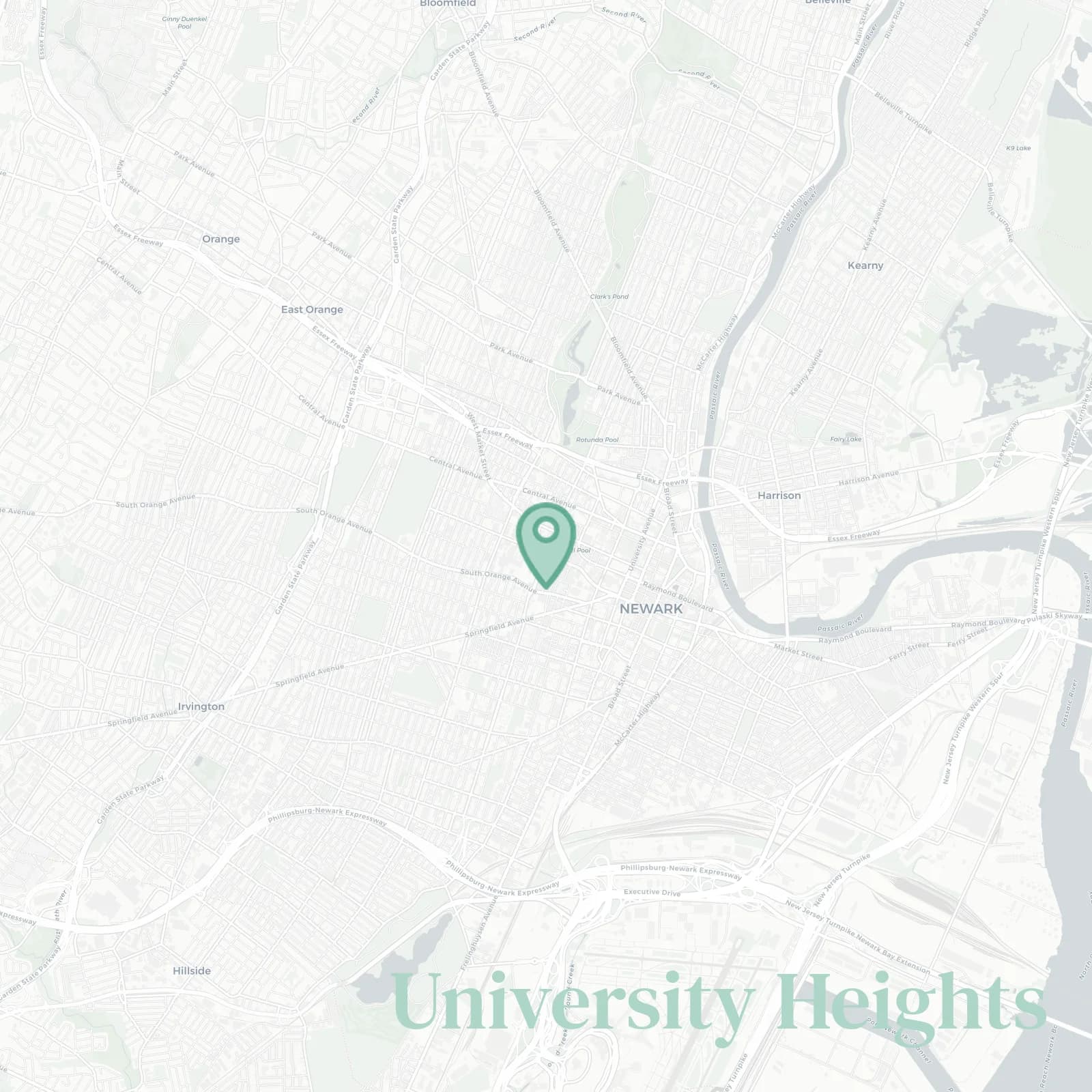 University Heights map
