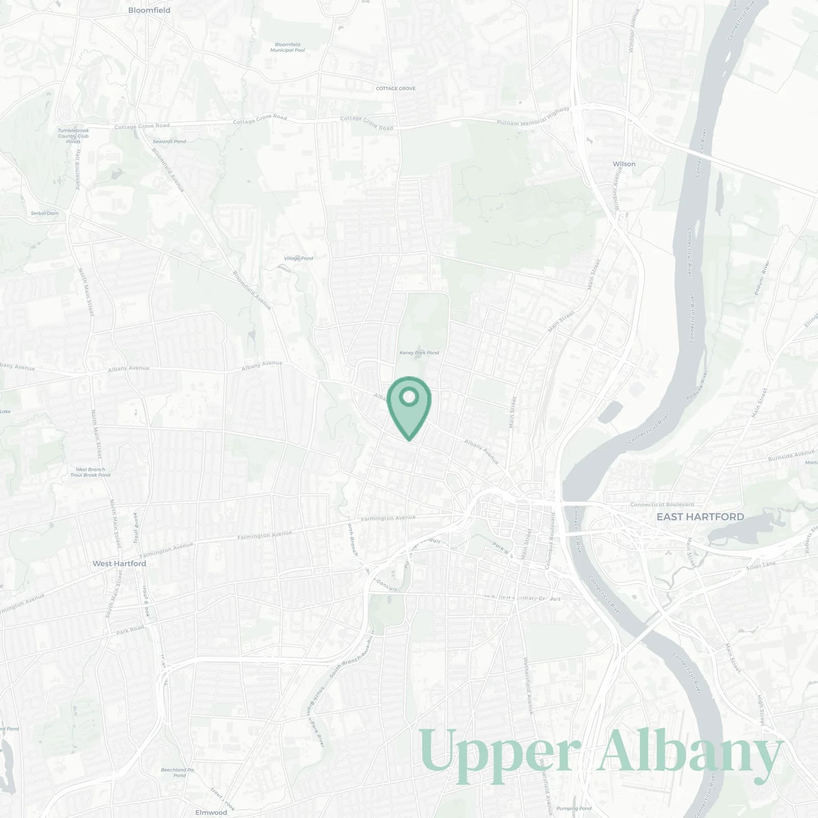 Upper Albany map