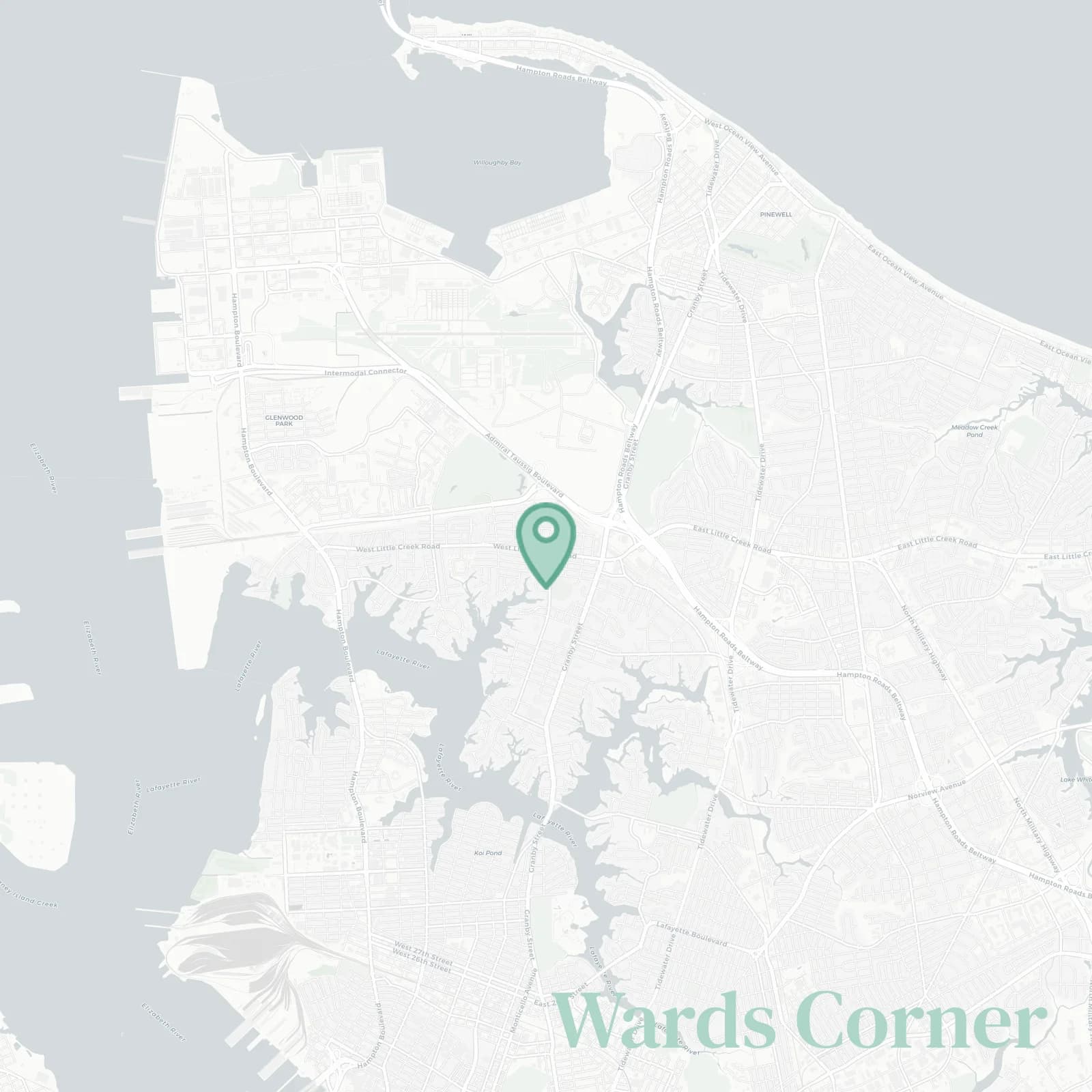 Wards Corner map