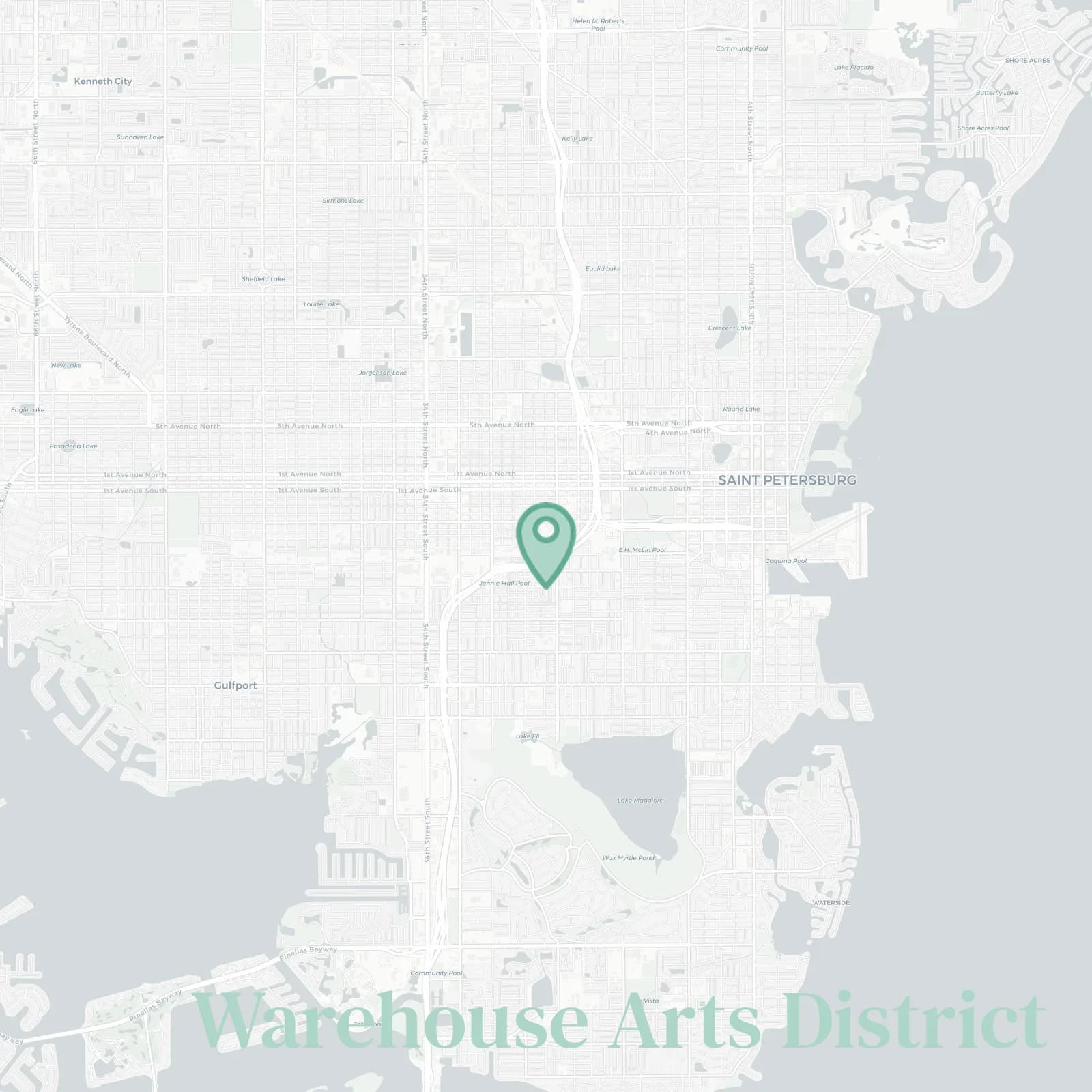 Warehouse Arts District map