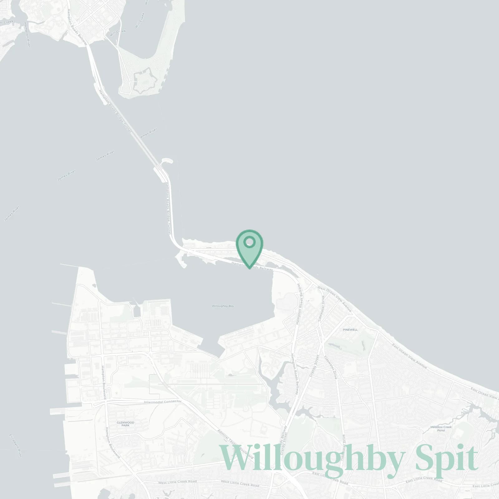 Willoughby Spit map