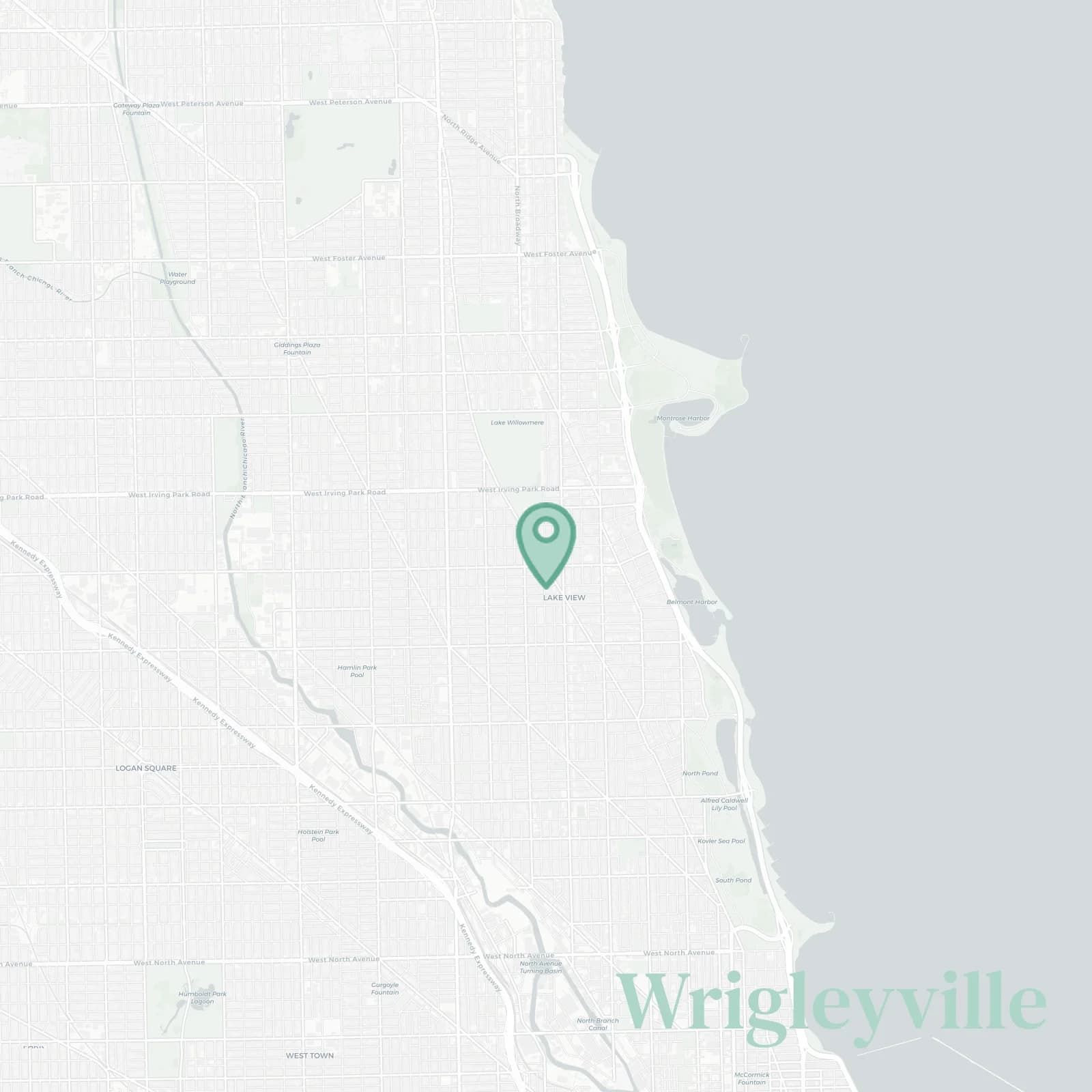 Wrigleyville map